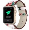 Apple Watch virágmintás óraszíj /red rose/ 42/44/45 és 49 mm