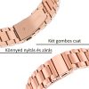 MYBANDZ Klasszikus fém óraszíj rés nélkül - rosegold/ 20mm