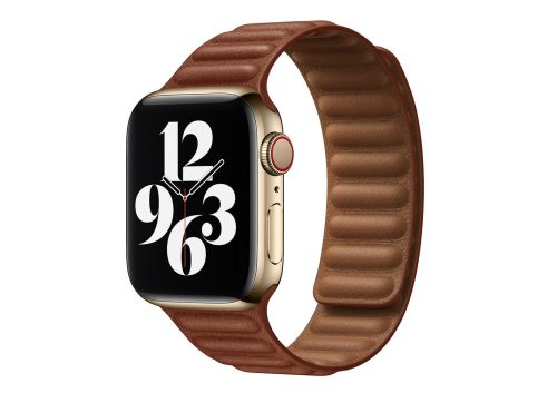 Apple Watch két részes mágneses bőróraszíj /barna/ 38/40/41 mm