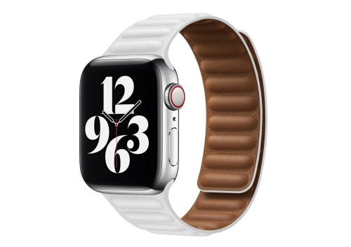 Apple Watch két részes mágneses bőróraszíj /fehér/38/40/41 mm