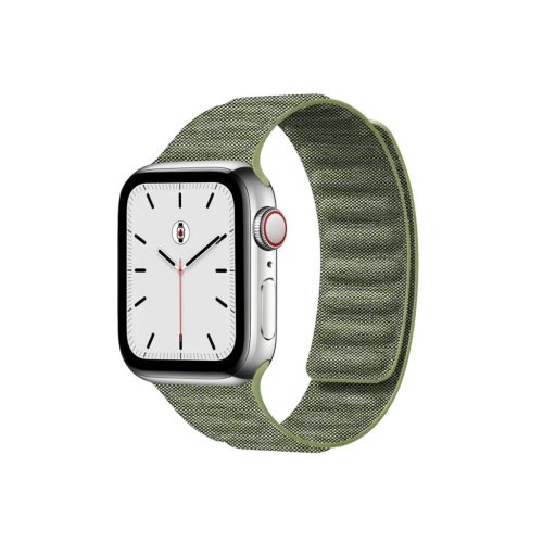 Apple Watch két részes mágneses szövet pánt /zöld/ 40/41/42 mm