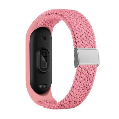 MYBANDZ Mi Band 3/4/5/6/7 - Állítható fonott óraszíj-rózsaszín