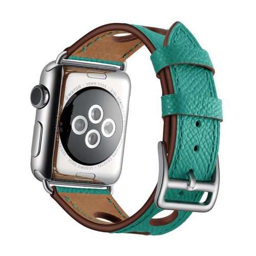 Apple Watch rally bőróraszíj /zöld/ 38/40/41 mm