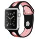 Apple Watch szilikon óraszíj /fekete-pink/ 42/44/45/49 mm