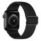 Apple Watch állítható rugalmas szövet óraszíj /fekete/ 42/44/45/49 mm