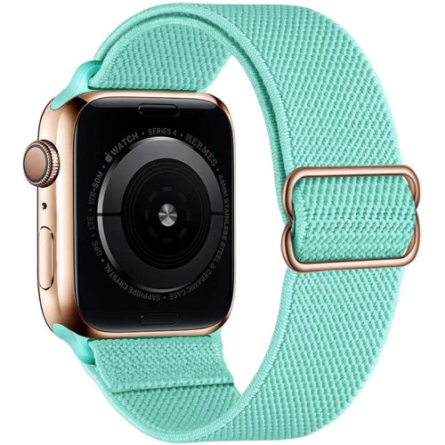 Apple Watch állítható rugalmas szövet óraszíj /tükiz-zöld/ 38/40/41 mm