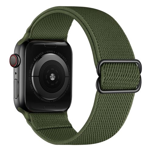 Apple Watch állítható rugalmas szövet óraszíj /khaki/ 42/44/45/49 mm