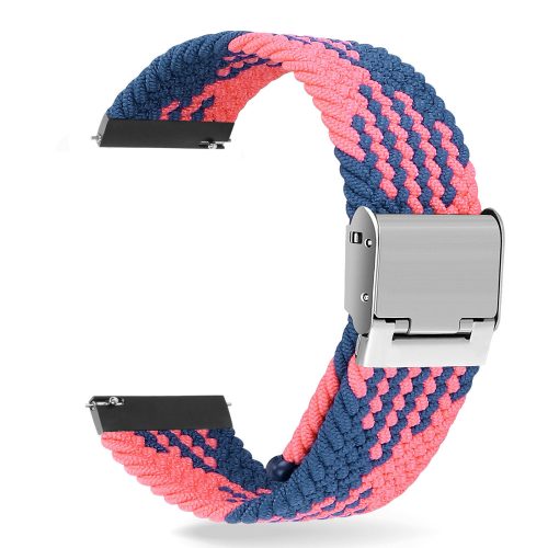 MYBANDZ Állítható fonott szövet óraszíj /kék-pink/ 22mm