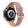 MYBANDZ Elegáns bézs bőróraszíj rosegold csattal / 22mm