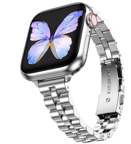 Apple Watch "Jubilee" láncszemes vékony fém óraszíj /ezüst/ 38/40/41 mm