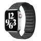 Apple Watch két részes mágneses szövet pánt /fekete/ 42/44/45/49 mm