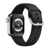 Apple Watch csatos szilikon óraszíj /fekete/ 38/40/41 mm