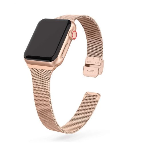 Apple Watch csatos milánói fém óraszíj /rosegold/ 42/44/45/49 mm