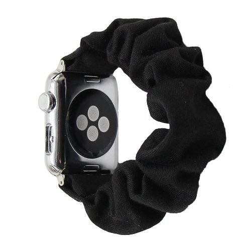 Apple Watch  scrunchie óraszíj-fekete 42/44/45 és 49 mm