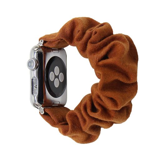 Apple Watch  scrunchie óraszíj-barna 42/44/45 és 49 mm