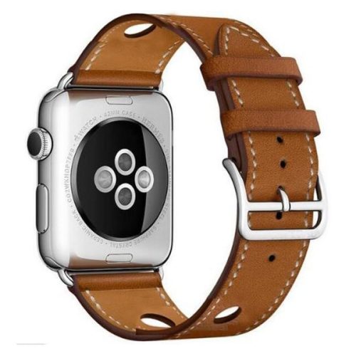 Apple Watch rally bőróraszíj /barna/ 42/44/45/49 mm