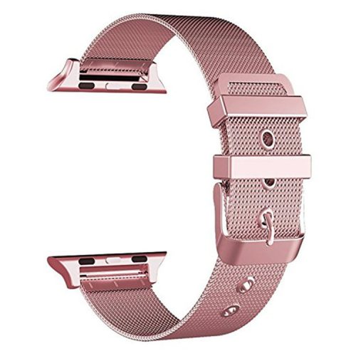 Apple Watch csatos milánói fém óraszíj /pinkarany/ 38/40/41 mm