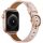 Apple Watch körcsatos bőróraszíj fém csattal /halvány pink/ 42/44/45/49 mm