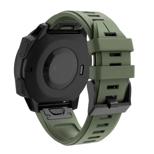 MYBANDZ Sportos szilikon óraszíj - khaki (Garmin 26mm QF)