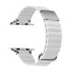 Apple Watch mágneses bőróraszíj fém csattal /fehér/ 38/40/41 mm