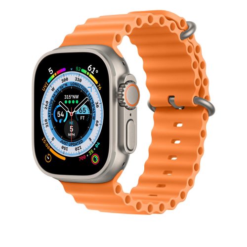 Apple Watch Ocean szilikon óraszíj /narancs/ 38/40/41 mm