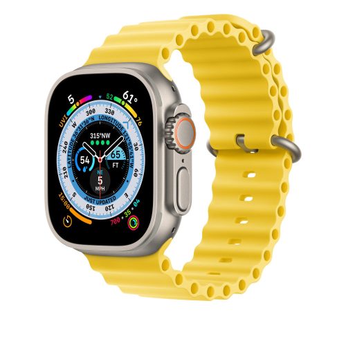 Apple Watch Ocean szilikon óraszíj /sárga/ 42/44/45/49 mm