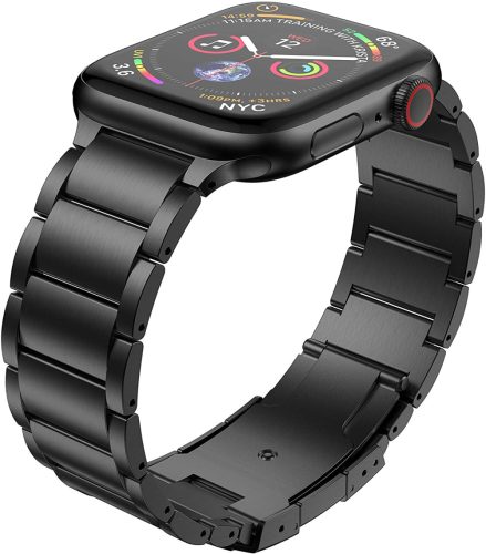 Apple Watch Titán fém óraszíj /fekete/ 38/40/41 mm