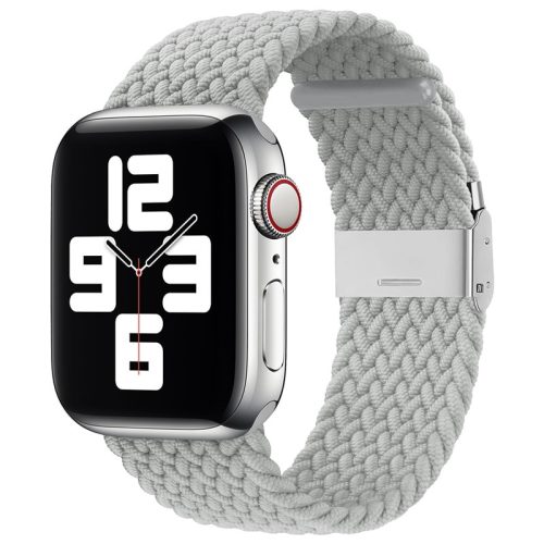 Apple Watch állítható fonott óraszíj /világos szürke/ 38/40/41 mm