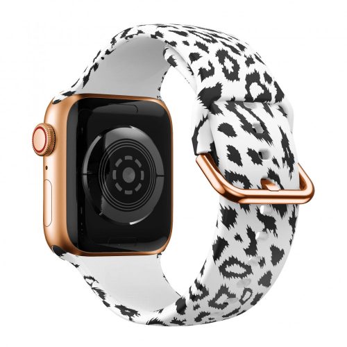 Apple Watch csatos szilikon óraszíj /hópárduc/ 38/40/41 mm