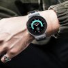 Mybandz Element szilikon óraszíj-Samsung Galaxy Watch 4-5-6/antracitszürke-fekete/20mm