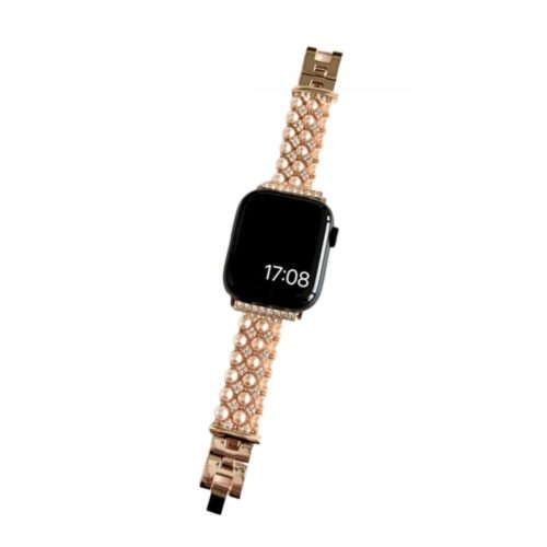 Apple Watch gyöngysoros fém óraszíj-rosegold /40/41 és 42 mm