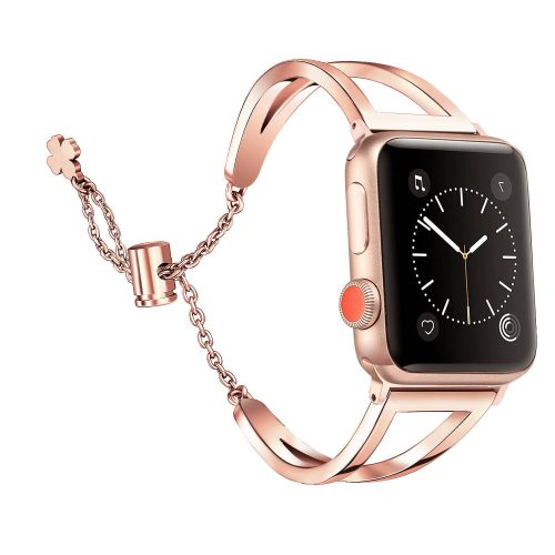 Apple Watch láncos fém óraszíj- rosegold/38/40 és 41 mm