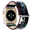 Apple Watch virágmintás óraszíj /blue rose/ 42/44/45 és 49 mm