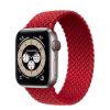 Apple Watch fonott rugalmas szövet óraszíj /piros/ 38/40 és 41 mm