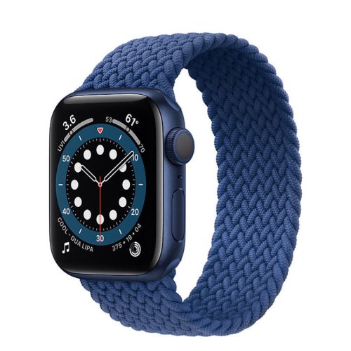 Apple Watch fonott rugalmas szövet óraszíj /kék/ 42/44/45/49 mm