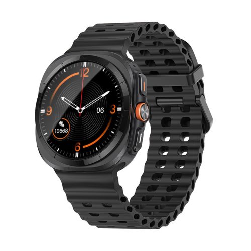 Mybandz Waves szilikon szíj-fekete/Samsung Galaxy Watch Ultra