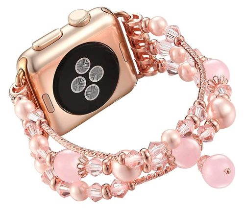 Apple Watch pearl karkötő óraszíj /rózsaszín/ 38/40/41 mm