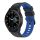 MYBANDZ kétszínű rés-nélküli szilikon óraszíj Galaxy Watch 4-5-6-7/fekete-kék/ 20mm