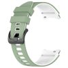 MYBANDZ kétszínű rés-nélküli szilikon óraszíj Galaxy Watch 4-5-6/khaki-fehér/ 20mm