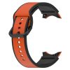 MYBANDZ rés-nélküli szilikon óraszíj Galaxy Watch 4-5-6 /narancs-fekete/ 20mm