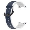 MYBANDZ rés-nélküli szilikon óraszíj Galaxy Watch 4-5-6 /kék-fehér/ 20mm