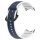 MYBANDZ rés-nélküli szilikon óraszíj Galaxy Watch 4-5-6 /kék-fehér/ 20mm