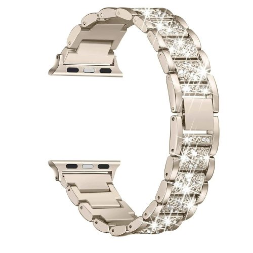 Apple Watch DIamond fém szíj /pezsgőarany/ 42/44/45/49 mm