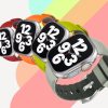 Apple Watch Adventure szilikon óraszíj-fekete-kék 44/45/46 és 49 mm